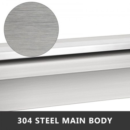 Stainless Steel Waterfall Pool Fountain 17.7 x 4.5 x 3.1 Inch Rectangular Pool Fountain with LED Strip Light Constructed