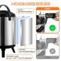 Rustfrit stål isoleret drik dispenser, 1,5 gallon 6 liter