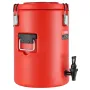 Stainless Steel Insulated Beverage Dispenser, 4.5 Gallon 17.2 Liter, Thermal Hot and Cold Drink Server Dispenser with Spigot Han