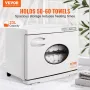 Hot Towel Warmer,23L Large Capacity Spa Hot Towel Warmers with See Through Window, 2 Stainless Steel Racks, Holds up 50-60 Towel