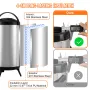 Stainless Steel Insulated Beverage Dispenser, 2.4 Gallon 9.2 Liter, Thermal Hot and Cold Drink Server Dispenser with Spigot Hand