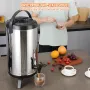 Stainless Steel Insulated Beverage Dispenser, 2.4 Gallon 9.2 Liter, Thermal Hot and Cold Drink Server Dispenser with Spigot Hand