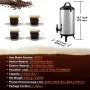 Rustfrit stål isoleret drik dispenser, 2,4 gallon 9,2 liter