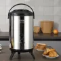 Rustfrit stål isoleret drik dispenser, 2,4 gallon 9,2 liter