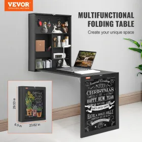 Vægmonteret skrivebord, fold ud konvertible skrivebord