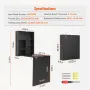 Wall Mounted Desk, Fold out Convertible Desk, Multi-Function Folding Wall Table with Chalkboard for Home Office, Space Saving Co