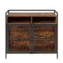 Furniture Style Dog Crate with Storage, 104.1 cm Dog Crate Furniture Large Breed with Double Doors, Wooden Dog Cage for Large/Me