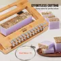 Soap Cutter, Cut 1-12 Bars, Precisely and Accurately Cut 1 Inch Bars, Bamboo Soap Slicer With Steel Wire, Multi Handmade Soap Wi