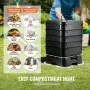 5-bakke ormkomploster, 50 L Worm Compost Bin Udendørs og