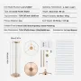 10PCS 35.43inch /90cm Tall Crystal Wedding Flowers Stand, Luxurious Centerpieces Flower Vases Crystal Gold Vase Metal, Perfect f
