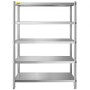 Shelving Unit 48x18.5 Inch Storage Shelves 5-Tier shelving Units And Storage Adjustable Shelf Storage Unit Adjustable Feet