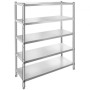 Shelving Unit 48x18.5 Inch Storage Shelves 5-Tier shelving Units And Storage Adjustable Shelf Storage Unit Adjustable Feet