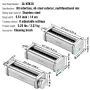 Pasta Attachment for KitchenAid Stand Mixer, Stainless Steel Pasta Roller Cutter Set Including Pasta Sheet Roller, Spaghetti and