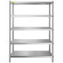 Shelving Unit 48x18.5 Inch Storage Shelves 5-Tier shelving Units And Storage Adjustable Shelf Storage Unit Adjustable Feet