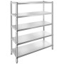 Shelving Unit 48x18.5 Inch Storage Shelves 5-Tier shelving Units And Storage Adjustable Shelf Storage Unit Adjustable Feet