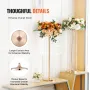 2PCS 35.43inch /90cm Tall Crystal Wedding Flowers Stand, Luxurious Centerpieces Flower Vases Crystal Gold Vase Metal, Perfect fo