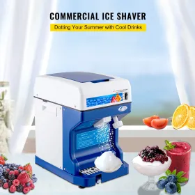 Snow Cone Machine 265 kg kommerciel is Shaver Crusher 220V 50Hz Ice Crusher Shaver Machine Snow Flake Rustfrit stål mad