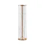 2PCS 35.43inch /90cm Tall Crystal Wedding Flowers Stand, Luxurious Centerpieces Flower Vases Crystal Gold Vase Metal, Perfect fo