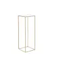2PCS 31.5inch/80cm High Wedding Flower Stand, With Acrylic Laminate,Metal Vase Column Geometric Centerpiece Stands, Gold Rectang