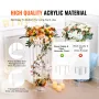 2PCS 31.5inch/80cm High Wedding Flower Stand, With Acrylic Laminate,Acrylic Vase Column Geometric Centerpiece Stands, Floral Dis