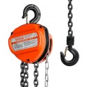 Manual Chain Hoist, 1 Ton 2200 lbs Capacity 20 FT Come Along, G80 Galvanized Carbon Steel with Double-Pawl Brake, Auto Chain