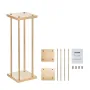 4 stk. Guld metal søjle bryllupsblomststativ, 31,5 tommer/80 cm