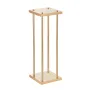 4PCS Gold Metal Column Wedding Flower Stand, 31.5inch/80cm High With Metal Laminate, Vase Geometric Centerpiece Stands, Cylindri