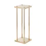 4PCS Gold Metal Column Wedding Flower Stand, 23.6inch /60cm High With Metal Laminate, Vase Geometric Centerpiece Stands, Cylindr