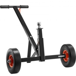 Justerbar trailer dolly, 600 kg tunge vægtkapacitet, carbon stål trailer mover med 16 ''-24 '' justerbar højde, 1-7/8 ''