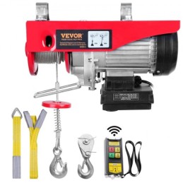 Electric Hoist, 550 lbs Lifting Capacity, 510W 220V Electric Steel Wire Winch with Wireless Remote Control, 40ft Single Cable