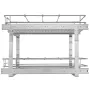 2 Tier 20"Wx21"Dx15"H Pull Out Cabinet Organizer, Heavy Duty Slide Out Pantry Shelves, Steel Roll Out Drawers, Sliding Drawer St