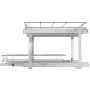 2 Tier 19 "W X 20" D Træk kabinetarrangør, kraftig glide ud af