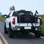 Tailgate Bike Pad, 53" Truck Tailgate Pad Carry 5 Mountain Bikes, Tailgate Protection Pad with Reflective Strips and Tool Pocket