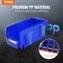 Plastikopbevaringsbakke, (11-tommer x 5-tommer x 5-tommer)