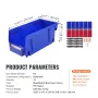 Plastikopbevaringsbakke, (11-tommer x 5-tommer x 5-tommer)