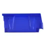 Plastic Storage Bin, (11-Inch x 11-Inch x 5-Inch), Hanging Stackable Storage Organizer Bin, Blue/Red, 6-Pack, Heavy Duty Stackin