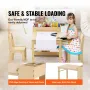 Kids Art Table and 2 Chairs, 2-in-1 Toddler Craft and Play Activity Table, Wood Toddler Table and Chair Set with A Cabinet for A