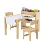 Kids Art Table og 2 stole Toddler Craft and Play Table med et
