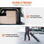 Foldbar forsyningsvogn, 3 hylde 165 kg kraftig plastikrullende