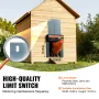Automatic Chicken Coop Door, Auto Chicken Door Opener with Timer & Light Sensor Aluminum Chicken Coops Door with Remote Control 
