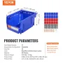 Plastikopbevaringsbakke, (5-tommer x 4-tommer x 3-tommer)