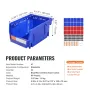 Plastikopbevaringsbakke, (5-tommer x 4-tommer x 3-tommer)