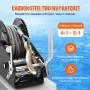 Hand Winch, 1587.6 kg Pulling Capacity, Boat Trailer Winch Heavy Duty Rope Crank with 1005.8 cm Steel Wire Cable and Two-Way Rat