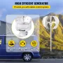 2V lodret akse lanternevindmøllegenerator 5 nylonblade