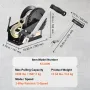 Hand Winch, 1587.6 kg Pulling Capacity, Boat Trailer Winch Heavy Duty Rope Crank with 1005.8 cm Steel Wire Cable and Two-Way Rat