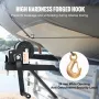 Hand Winch, 362.9 kg Pulling Capacity, Boat Trailer Winch Heavy Duty Rope Crank with 1005.8 cm Steel Wire Cable and Two-Way Ratc