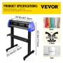 Vinyl Cutter 720mm Vinyl Cutter Machine Maximum Paper Feed 28inch Vinyl Plotter Cutter Machine with Sturdy Floor Stand