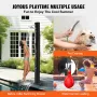 Outdoor Solar Heated Shower, 40L Poolside Shower Kit with 2 Shower Head and Foot Shower Tap, Handheld/Hanging Two Modes Fast Ass