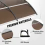 Window Door Awning Canopy 80" x 40", UPF 50+ Polycarbonate Entry Door Outdoor Window Awning Exterior, Front Door Overhang Awning