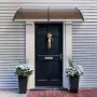Window Door Awning Canopy 80" x 40", UPF 50+ Polycarbonate Entry Door Outdoor Window Awning Exterior, Front Door Overhang Awning